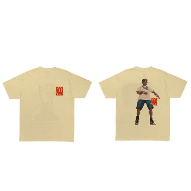 Promo ๐ฅฐ Streetgarm Travis Scott X McDonald's Action Figure T-Shirt NEW ๐ฅ 10 Streetgarm Travis Scott X McDonald's Action Figure T-Shirt NEW