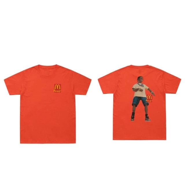 Promo ๐ฅฐ Streetgarm Travis Scott X McDonald's Action Figure T-Shirt NEW ๐ฅ 6 Streetgarm Travis Scott X McDonald's Action Figure T-Shirt NEW
