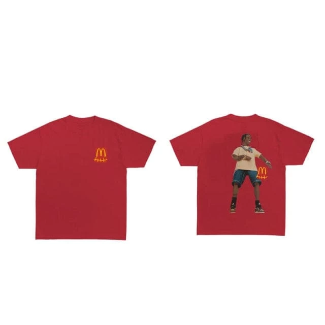 Promo ๐ฅฐ Streetgarm Travis Scott X McDonald's Action Figure T-Shirt NEW ๐ฅ 9 Streetgarm Travis Scott X McDonald's Action Figure T-Shirt NEW