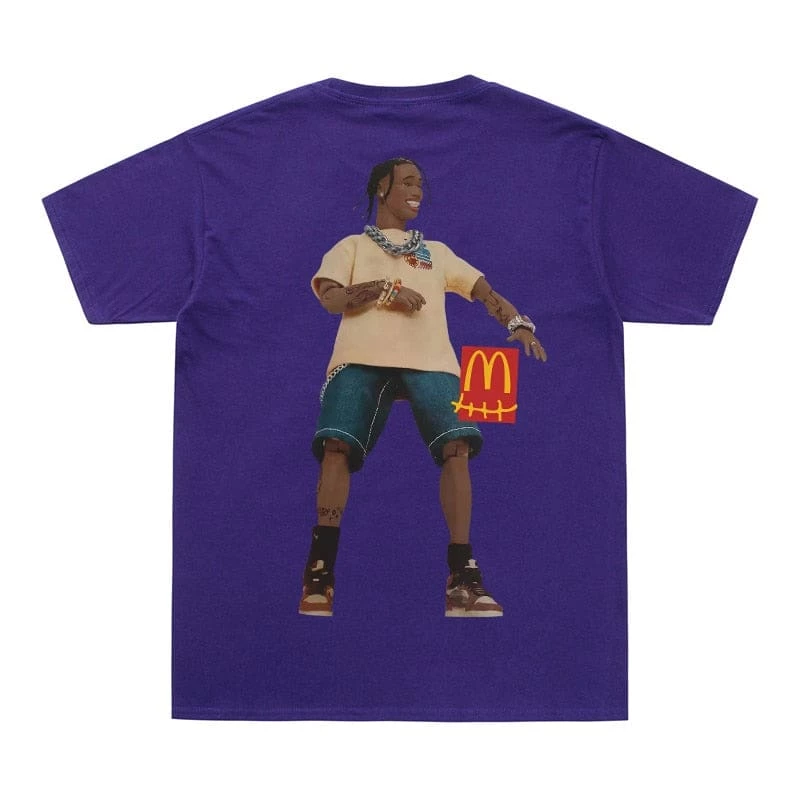 Promo ๐ฅฐ Streetgarm Travis Scott X McDonald's Action Figure T-Shirt NEW ๐ฅ 3 Streetgarm Travis Scott X McDonald's Action Figure T-Shirt NEW