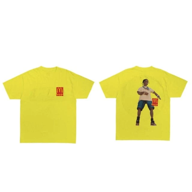 Promo ๐ฅฐ Streetgarm Travis Scott X McDonald's Action Figure T-Shirt NEW ๐ฅ 12 Streetgarm Travis Scott X McDonald's Action Figure T-Shirt NEW