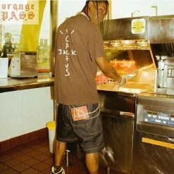 Streetgarm NEW Travis Scott X Mcdonalds Embroidered T-Shirt