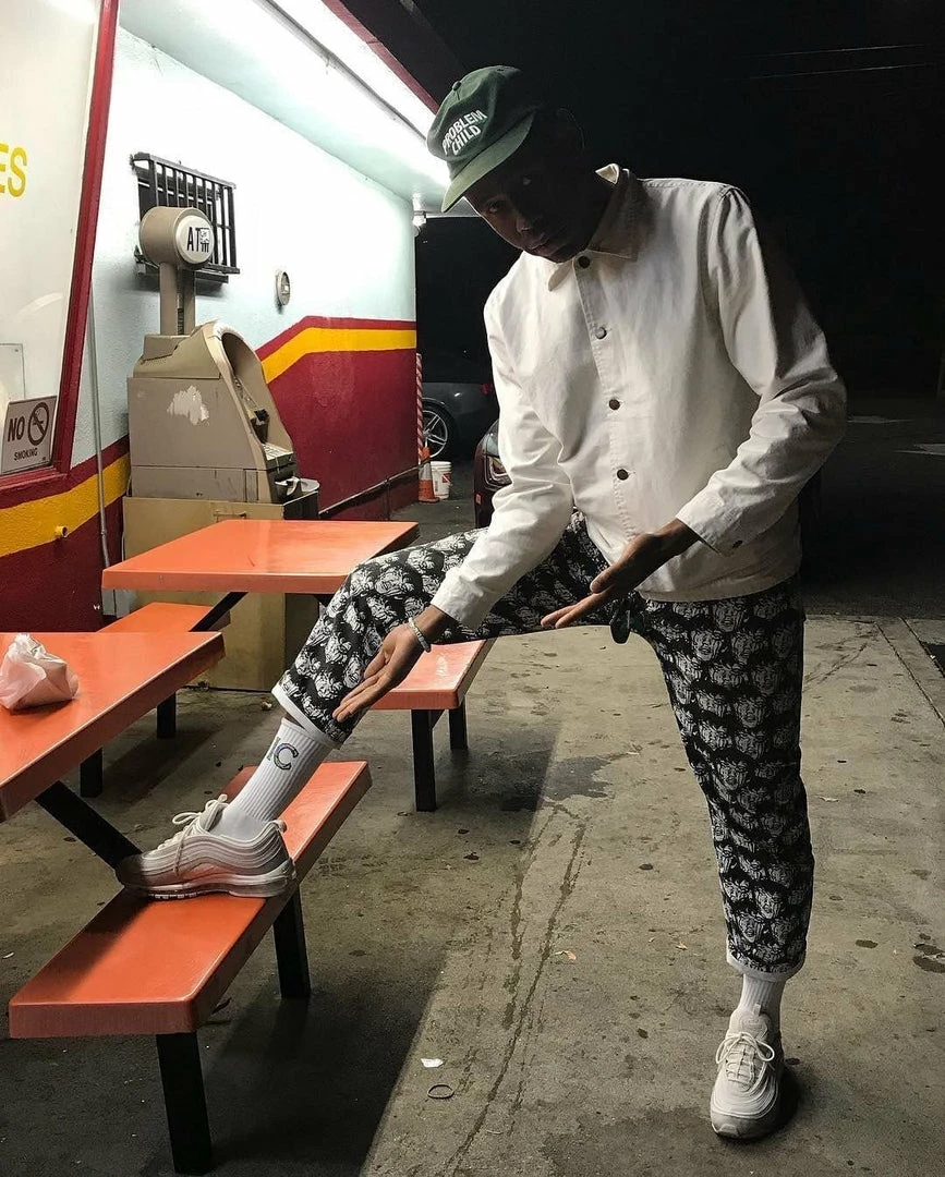 Budget ✔️ Streetgarm Tyler The Creator Golf Punk Face Pants NEW 😉 4 Streetgarm Tyler The Creator Golf Punk Face Pants NEW