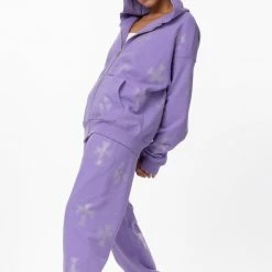 Cheapest 😍 Streetgarm Unknown Cross Rhinestone Hoodie - Purple NEW 👍 7 Streetgarm Unknown Cross Rhinestone Hoodie - Purple NEW