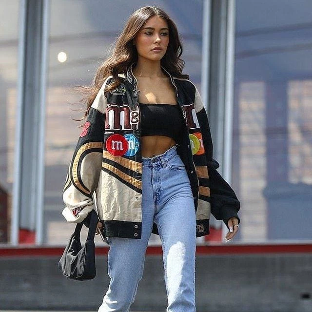 Wholesale 🤩 Streetgarm SALE Vintage M&Ms Racer Jacket 🎉 9 Streetgarm SALE Vintage M&Ms Racer Jacket