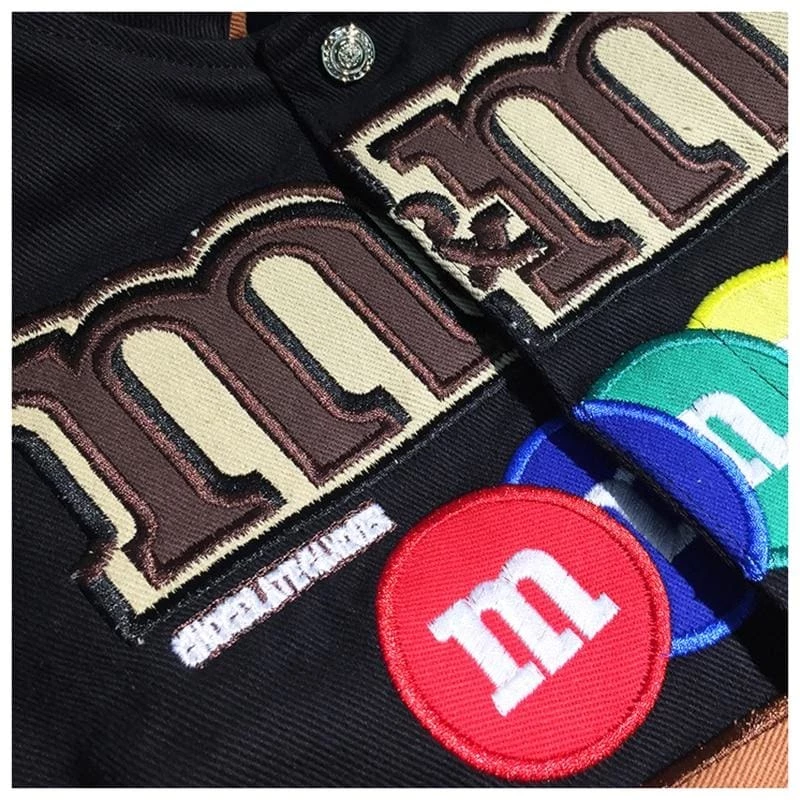 Wholesale 🤩 Streetgarm SALE Vintage M&Ms Racer Jacket 🎉 12 Streetgarm SALE Vintage M&Ms Racer Jacket