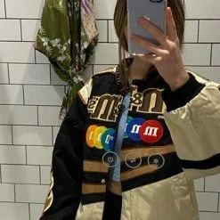 Wholesale 🤩 Streetgarm SALE Vintage M&Ms Racer Jacket 🎉 17 Streetgarm SALE Vintage M&Ms Racer Jacket