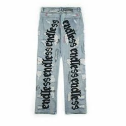 Streetgarm Vlone X Endless Distressed Denim Jeans NEW