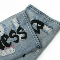 Coupon ๐ Streetgarm Vlone X Endless Distressed Denim ๐ Jeans NEW โค๏ธ 13 Streetgarm Vlone X Endless Distressed Denim Jeans NEW