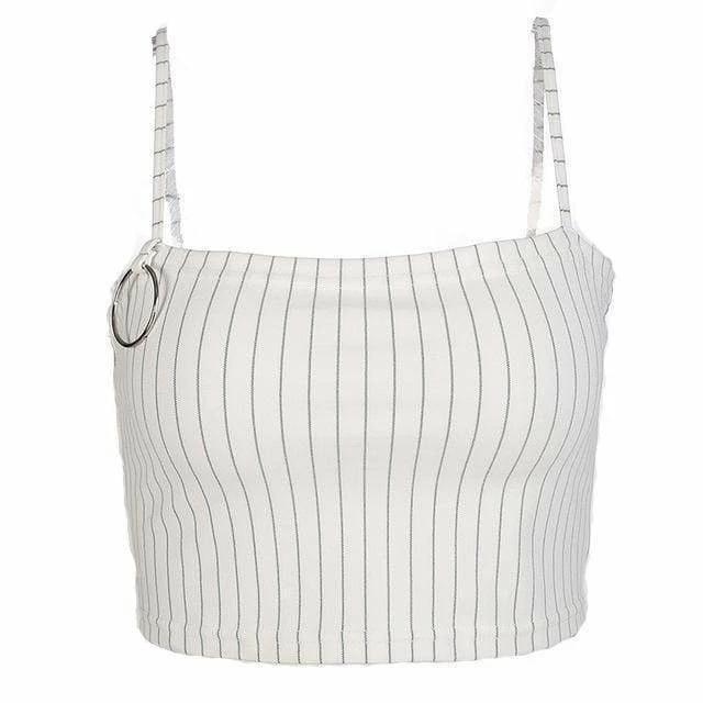 Wholesale ๐คฉ Streetgarm White Pin Stripe Crop Top NEW ๐งจ 3 Streetgarm White Pin Stripe Crop Top NEW