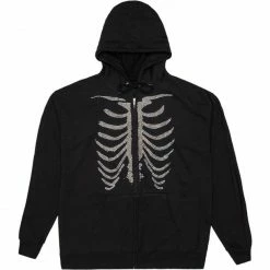 Streetgarm Y2K Rhinestone Skeleton Hoodie