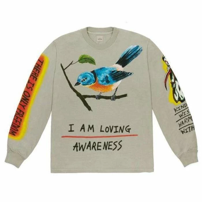 Coupon 😉 Streetgarm Yeezy Wes Lang Bird Long-Sleeve T-Shirt 🌟 3 Streetgarm Yeezy Wes Lang Bird Long-Sleeve T-Shirt