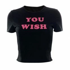 Streetgarm NEW You Wish Y2K Crop Top