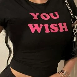 Coupon 🔔 Streetgarm NEW You Wish Y2K Crop Top 🎉 12 Streetgarm NEW You Wish Y2K Crop Top